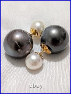 15mm South Sea With Akoya Pearls 14k Solid Gold Earrings And Ring Set Customized