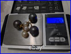 15mm South Sea With Akoya Pearls 14k Solid Gold Earrings And Ring Set Customized