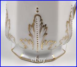 16-Pc Nymphenburg #982 Perl Pearl Gold Demitasse Coffee Pot Set Dresden Flowers
