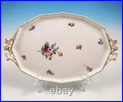 16-Pc Nymphenburg #982 Perl Pearl Gold Demitasse Coffee Pot Set Dresden Flowers