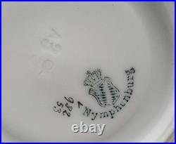 16-Pc Nymphenburg #982 Perl Pearl Gold Demitasse Coffee Pot Set Dresden Flowers