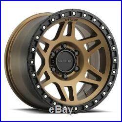 17 Bronze Wheels Rims Tires 33 12.50 33x12.50r17 Mud Mt Method Fuel Mr312