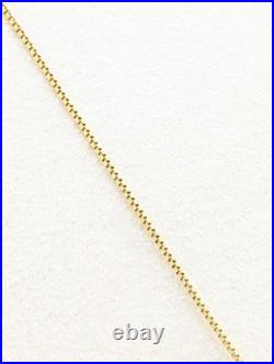 18 14K Solid Yellow Gold 3.3g Open Heart Pearl Pendant Box Chain Necklace Set 18 14K Solid Yellow Gold 3.3g Open Heart Pearl Pendant Box Chain Necklace Set