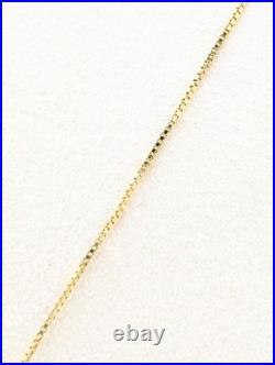 18 14K Solid Yellow Gold 3.3g Open Heart Pearl Pendant Box Chain Necklace Set 18 14K Solid Yellow Gold 3.3g Open Heart Pearl Pendant Box Chain Necklace Set