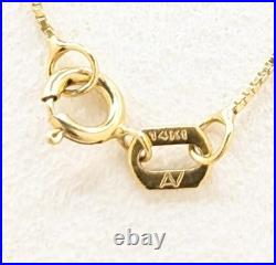 18 14K Solid Yellow Gold 3.3g Open Heart Pearl Pendant Box Chain Necklace Set 18 14K Solid Yellow Gold 3.3g Open Heart Pearl Pendant Box Chain Necklace Set