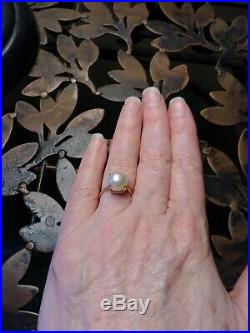 1800s Edwardian South Sea Pearl Ring set in 14K Gold