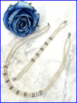 18K Japanese Akoya Pearl Necklace Saltwater South Sea Pearls Fine Jewelry SET