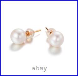 18k Gold Freshwater Pearls Earrings Pendant Necklace Set