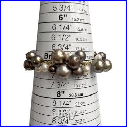 18k Gold Multi Color Tahitian Pearl & Briolette Necklace Bracelet Earrings Set