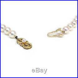 18k Yellow Gold Mikimoto Necklace and Stingpin Set