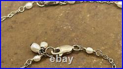 2 Ps Set Freshwater Pearl 14K Gold chain necklace&bracelet Baby/Girl