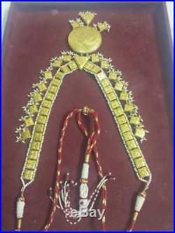 22K Gold kundan Meena Pearl Ruby Diamond Polki One set Necklaces Earring