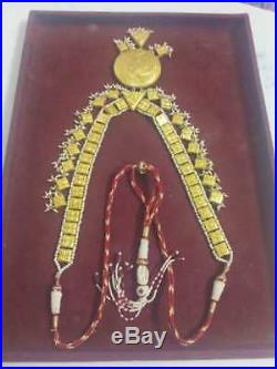 22K Gold kundan Meena Pearl Ruby Diamond Polki One set Necklaces Earring VH-5