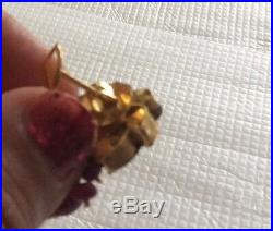 22k solid Real gold kundan Ruby/uncut diamond Necklace Set 22kt. Heavy. 114grams