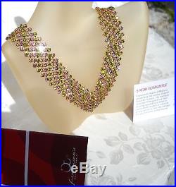 24k Gold Filled 5 Micras Swarovski Crystals Set Francisca's Majorca Pearls Italy