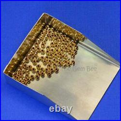 2MM 18k Solid Gold Smooth Round Bead Spacer (100)