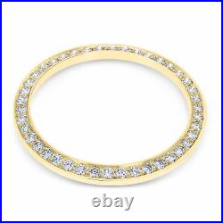 2ct Bead Set Diamond Bezel 18ky For Rolex President, Day Date, Datejust 36mm