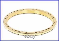 36mm 1ct Bead Set Diamond Bezel 18ky For Rolex Datejust, President With Sapphire