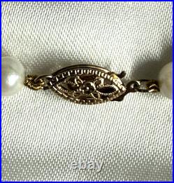 5.5mm 17 Pearl Necklace and 7.5 Bracelet Set with 14k Yellow Gold Clasps