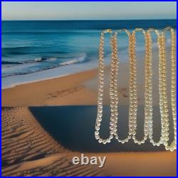 5 Sets of Vintage NATURAL REAL Pearl Necklaces 14k Yellow GOLD Clasp approx 16