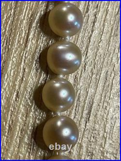 5 Sets of Vintage NATURAL REAL Pearl Necklaces 14k Yellow GOLD Clasp approx 16