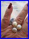 60-s-Looking-14k-White-Gold-Freshwater-Button-Pearl-Cluster-Ring-Earring-Set-01-yxts