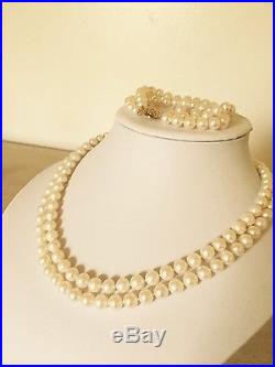 7-8 mm freshwater pearl necklace bracelet earrings set