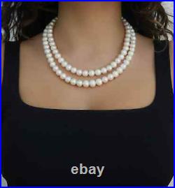 8-10mm Graduated 2 Strand Freshwater Pearl Necklace and Earring Set