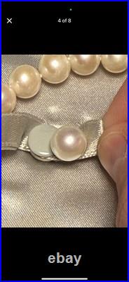 8-9mm Freshwater Cultured Pearl Necklace, Bracelet & Earrings in 14K White Gold 8-9mm Freshwater Cultured Pearl Necklace, Bracelet & Earrings in 14K White Gold