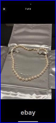 8-9mm Freshwater Cultured Pearl Necklace, Bracelet & Earrings in 14K White Gold 8-9mm Freshwater Cultured Pearl Necklace, Bracelet & Earrings in 14K White Gold