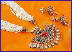95 Ethnic Indian Bollywood Bridal Gold Tone Wedding Fashion Jewelry Necklace Set