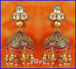 95 Ethnic Indian Bollywood Bridal Gold Tone Wedding Fashion Jewelry Necklace Set