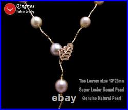9K Rose Gold Round Purple Edison Pearl 33 Women Chokers Necklace & Bracelet Set