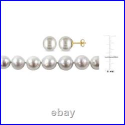AMOUR 9-11mm, 9-10mm South Sea Cultured Pearl Necklace Set with 14K Yellow Gold