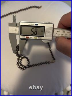 Akoya Pearl 5.9mm-5.5mm Black w Pink Overtone Necklace & Bracelet Set 14k Clasps