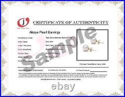 Akoya Pearl Earrings 5-10mm AAA Japanese Akoya Pearl Earring Studs Earrings Sets