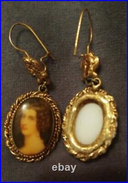 Amalie von Schintting from Nymphenburg Schloss jewey broch and earrings Vintage