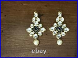 Amarsons Pearl And Fine Jewels Gold Necklace/ Earring Set Indian Fine Jewelry