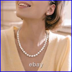 Amour 14K Yellow Gold 9-10mm Freshwater Pearl Strand Necklace & Earrings Set