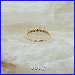 Antique 14K Yellow Gold Pearl Ring Prong Set Size 6.5 Circa 1930