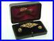 Antique-9ct-gold-Garnet-Pearl-Locket-Back-Brooch-Earrings-Set-original-box-1901-01-hfsj