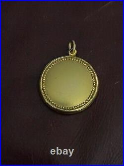 Antique Victorian Gold Filled Gypsy Set Pearl Pendant