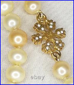 Authentic CHANEL Pearls SET Necklace Earrings Brooch Snowflake