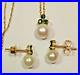 B-A-Ballou-BAB-14k-Gold-Necklace-Earring-Set-16-with-Pearl-Emeralds-215-01-uyp