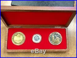 BJSTAMPS 2007 Pearl Harbor set 1oz. 999 gold, Silver, 1935 bill Honolulu Mint
