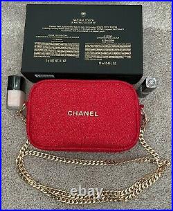 BNIB 2021 CHANEL Natural Touch Lip & Nail Colour Holiday Gift Set with Gold Chain