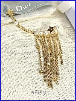 BNIB Full Set Christian Dior Gold Tone White Pearls Ear Cuff Jewelry Earring