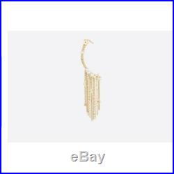 BNIB Full Set Christian Dior Gold Tone White Pearls Ear Cuff Jewelry Earring