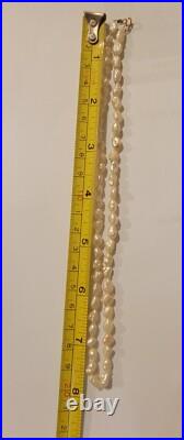 Baroque Freshwater Pearl 15 Necklace With 14k Gold Clasp & 6mm Pearl Earring Set