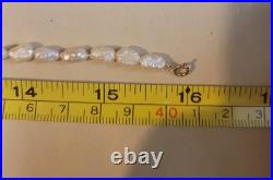 Baroque Freshwater Pearl 15 Necklace With 14k Gold Clasp & 6mm Pearl Earring Set